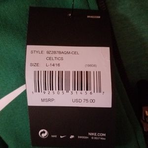Nike Celtics Youth Large Jacket